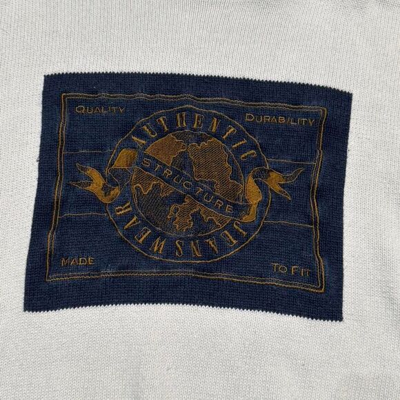 Vintage Structure Cozy Embroidered Knit Sweater - Picture 2 of 4